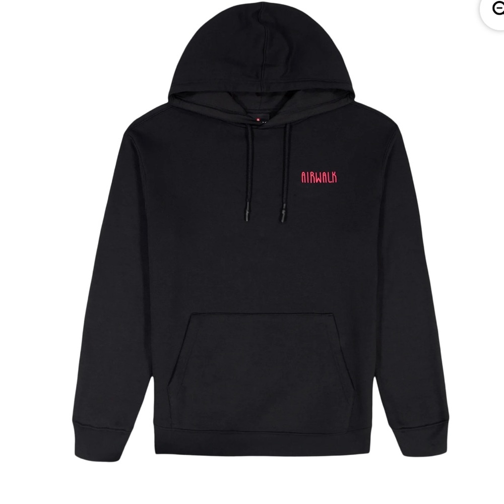 Airwalk Black Hoodie with Skull Graphic size:XL